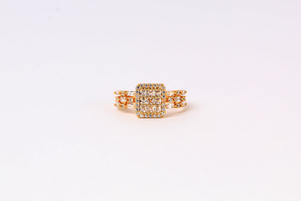 Regal Glow Baguette Ring