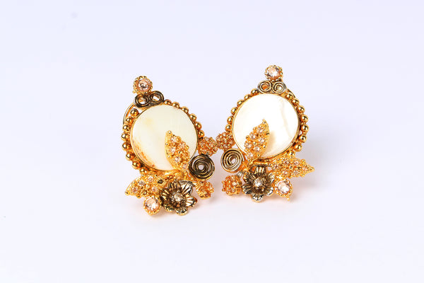 Ethereal Gold Plated Bloom Earrings