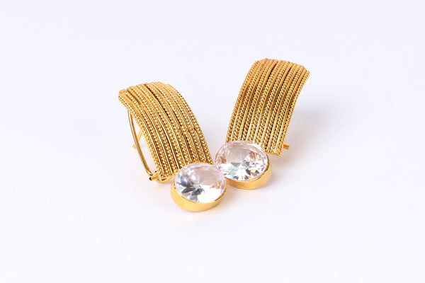 Gold Plated Cascade Earrings