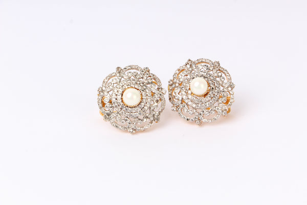 Imperial Pearl Gold Plated Earrings
