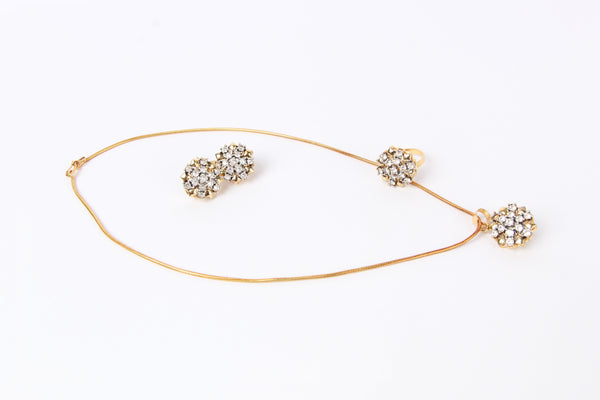 Eternal Sparkle Floral Jewelry Set