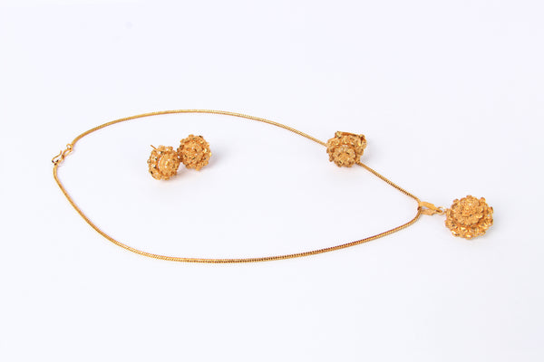 Regal Rose Gold Jewelry Set